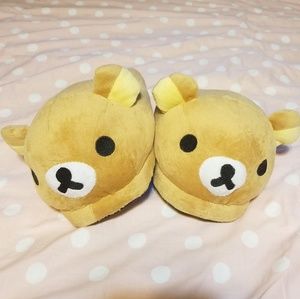 NEW Rilakkuma Kawaii Plush Character Slippers